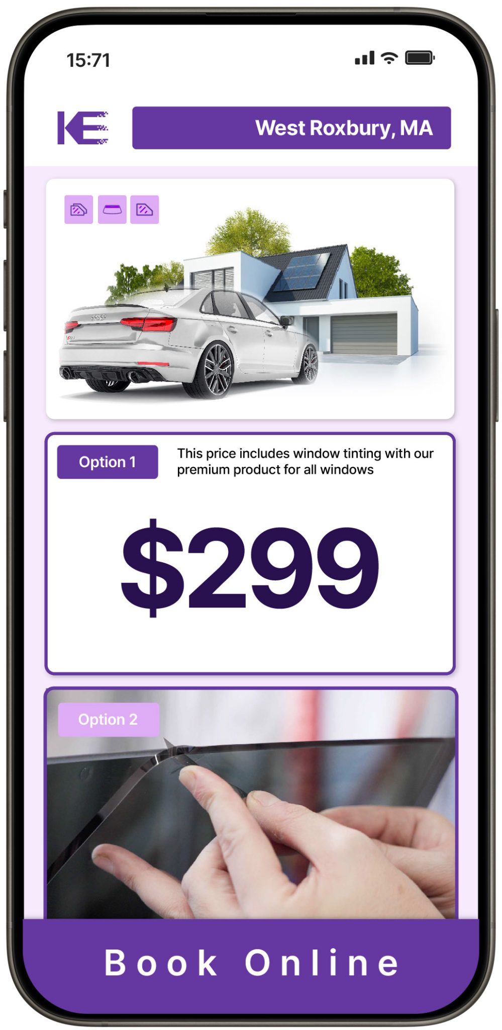 View Competitive Window Tinting Prices in West Roxbury, Massachusetts