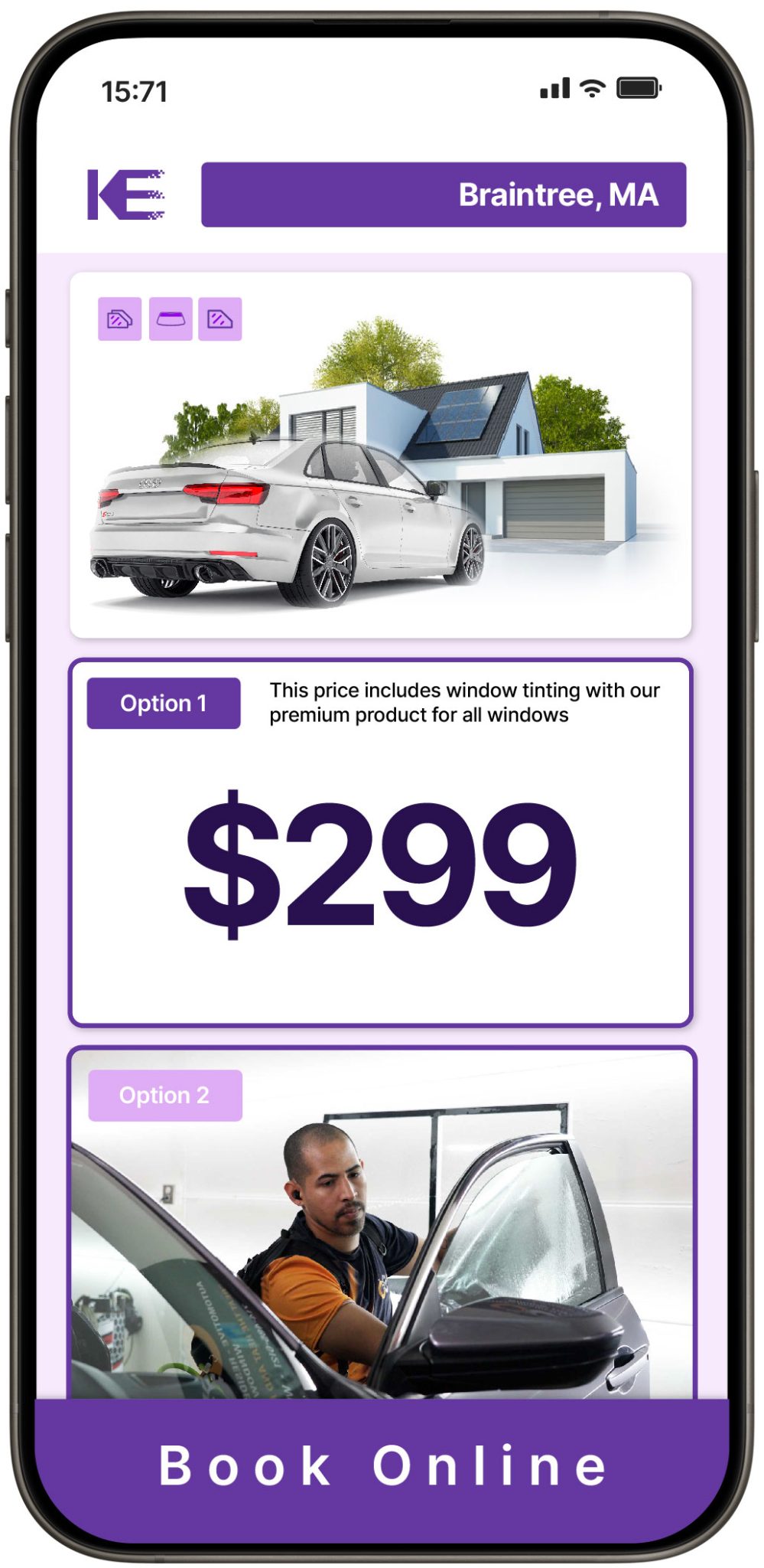View Competitive Window Tinting Prices in Braintree, Massachusetts