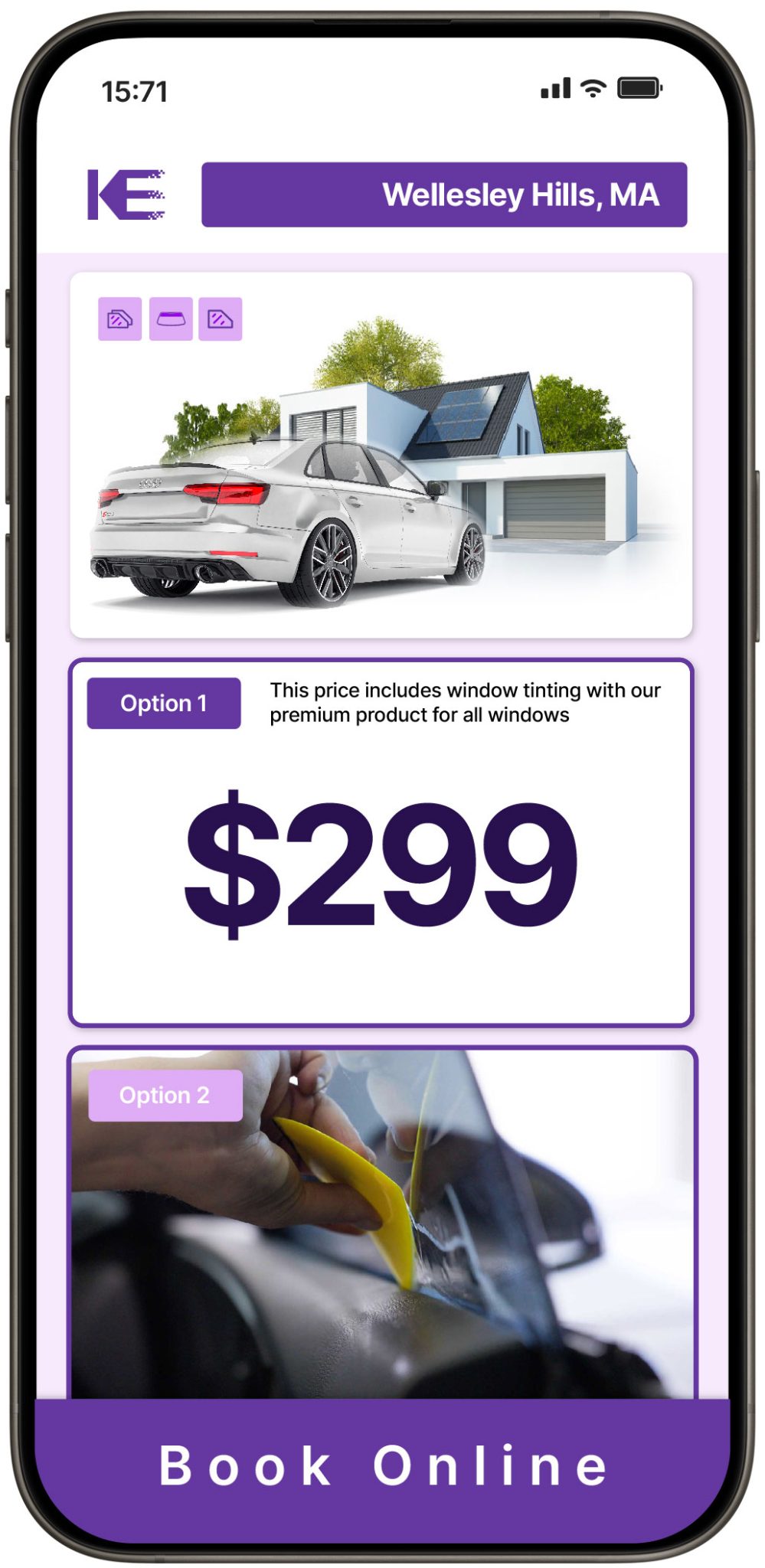 View Competitive Window Tinting Prices in Wellesley Hills, Massachusetts