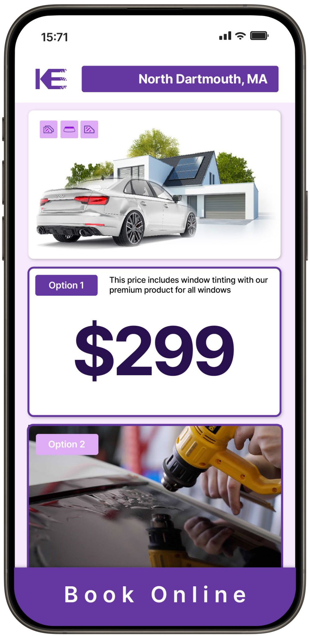 View Competitive Window Tinting Prices in North Dartmouth, Massachusetts