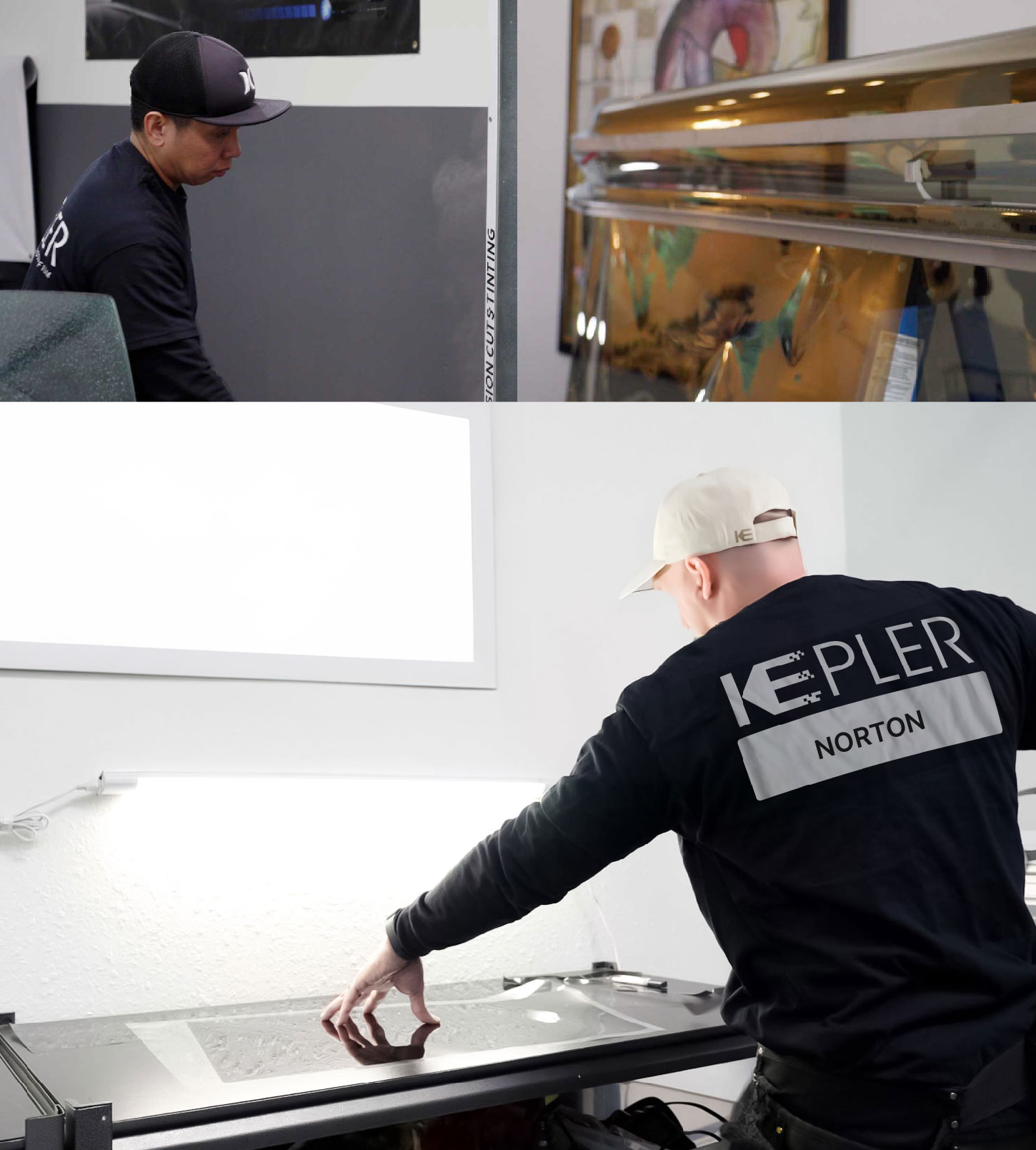 Window Tinting Specialist Cutting Film in Norton, Massachusetts