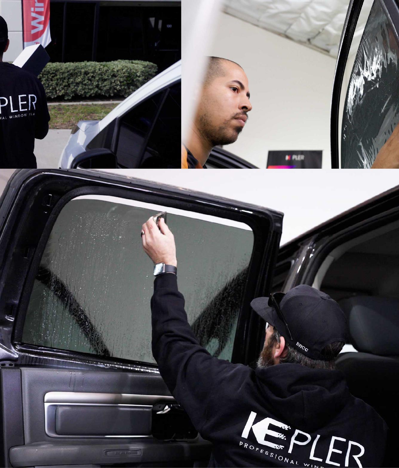 Kepler Window Tinting Specialists at Work in Agawam, Massachusetts