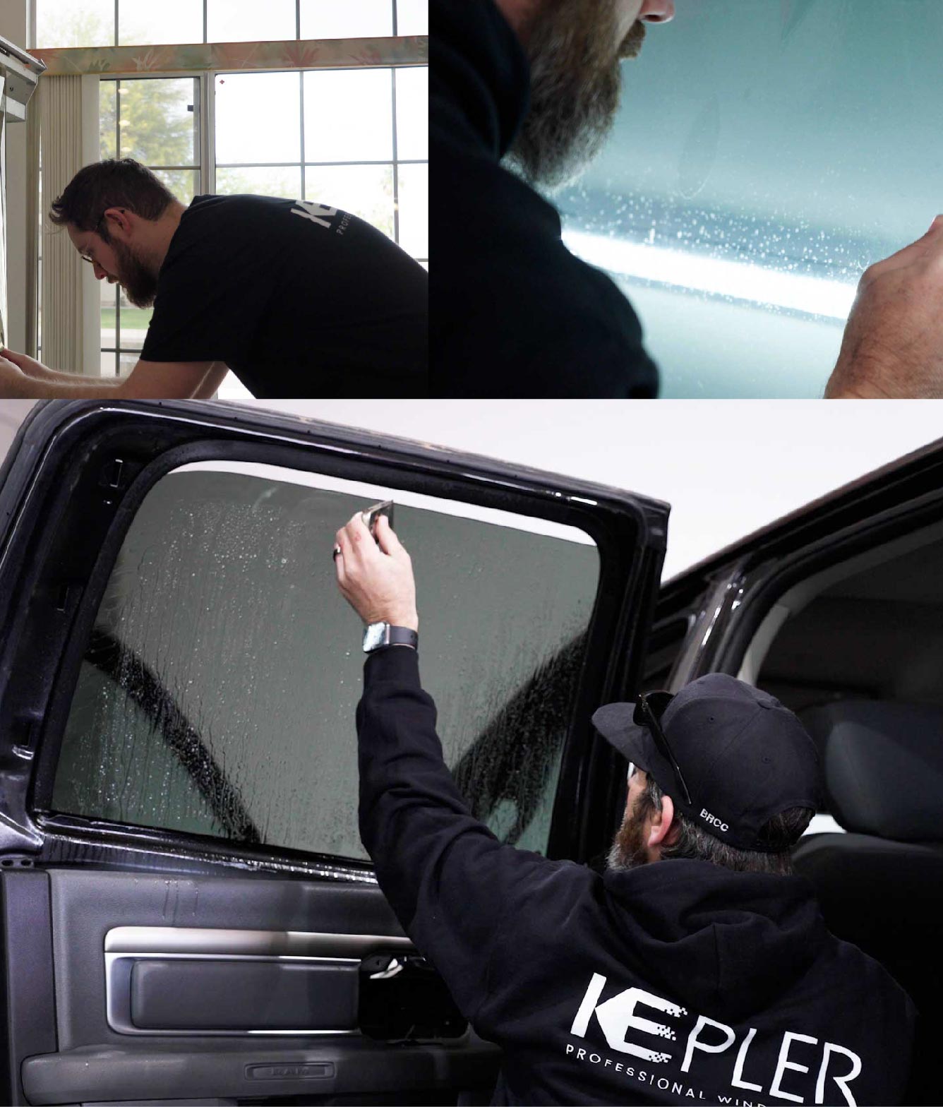 Kepler Window Tinting Specialists at Work in Central Falls, Rhode Island