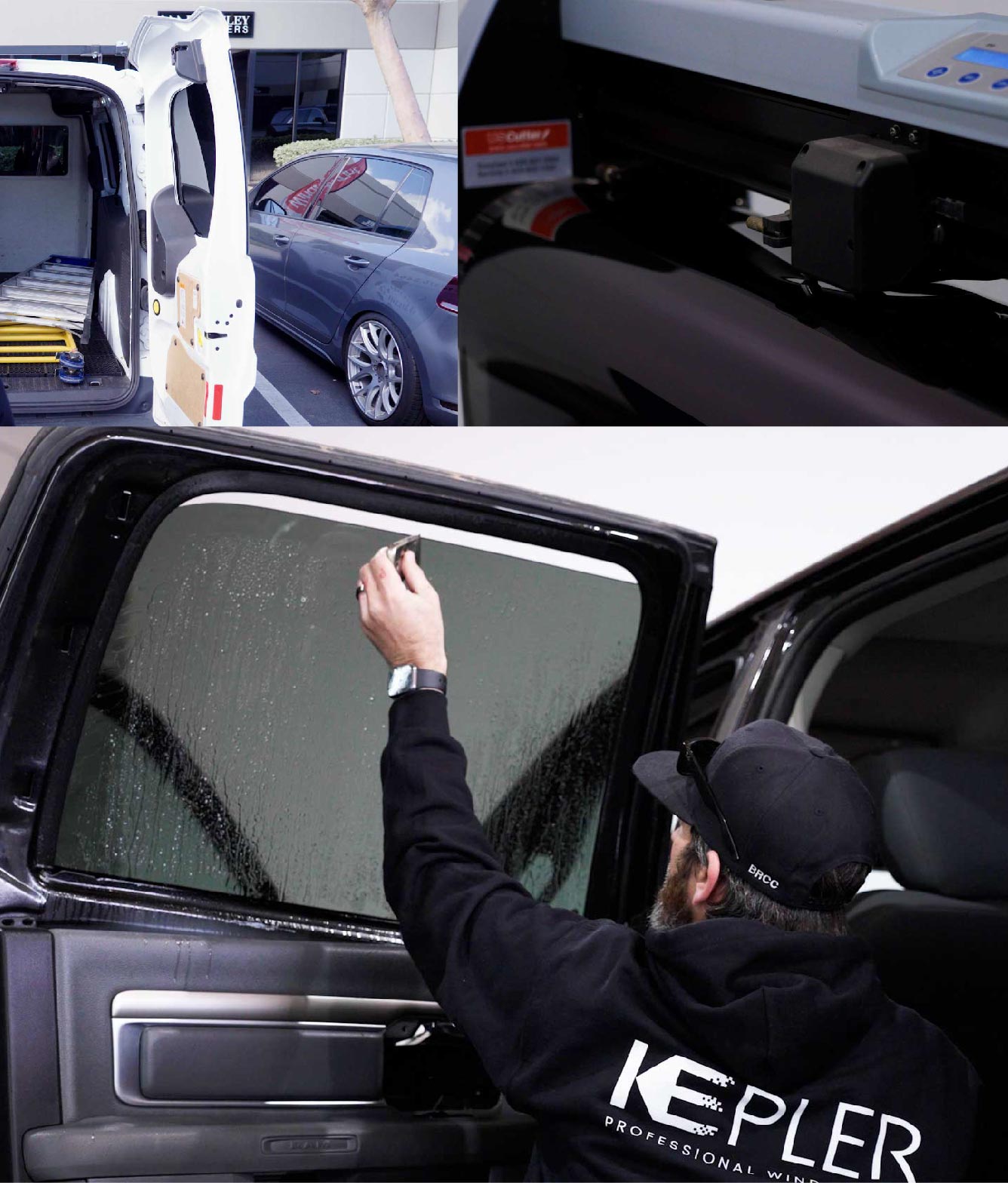 Kepler Window Tinting Specialists at Work in Derry, New Hampshire