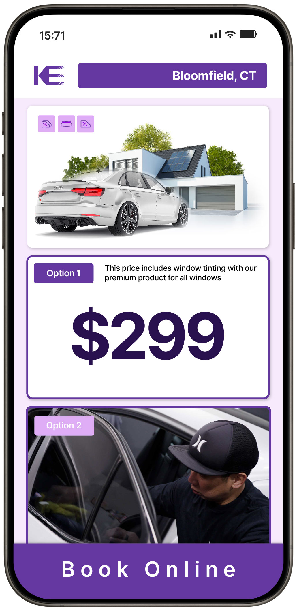 View Competitive Tesla Window Tinting Rates in Bristol, Connecticut
