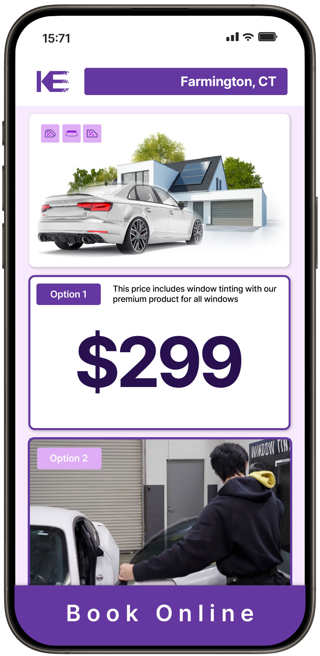 View Reasonable Tesla Window Tinting Rates in Poquonock, Connecticut