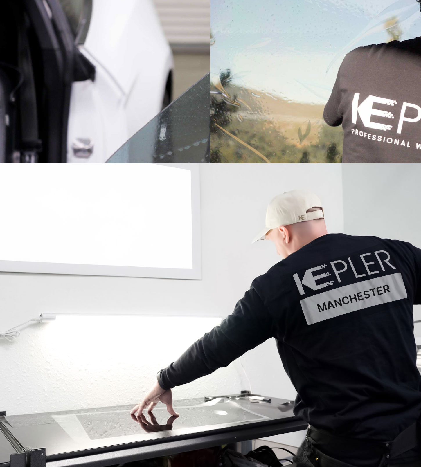 Window Tinting Specialist Cutting Film in Manchester, Connecticut