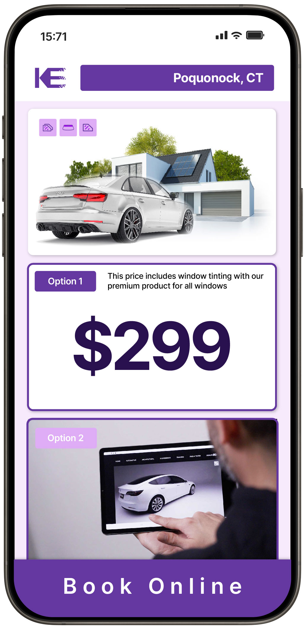 View Affordable Tesla Window Tinting Costs in Hartford, Connecticut