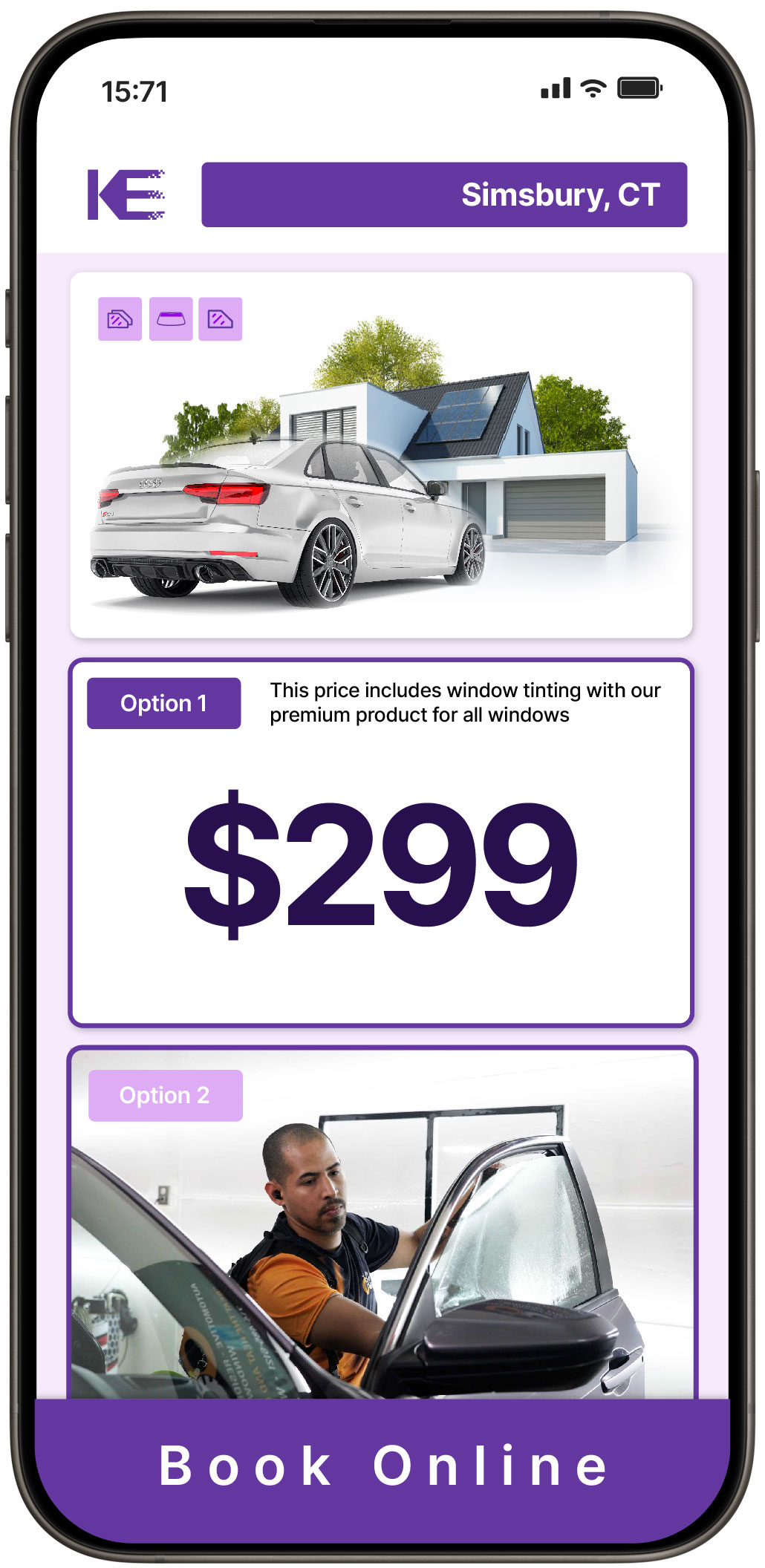 View Reasonable Tesla Window Tinting Rates in Wethersfield, Connecticut
