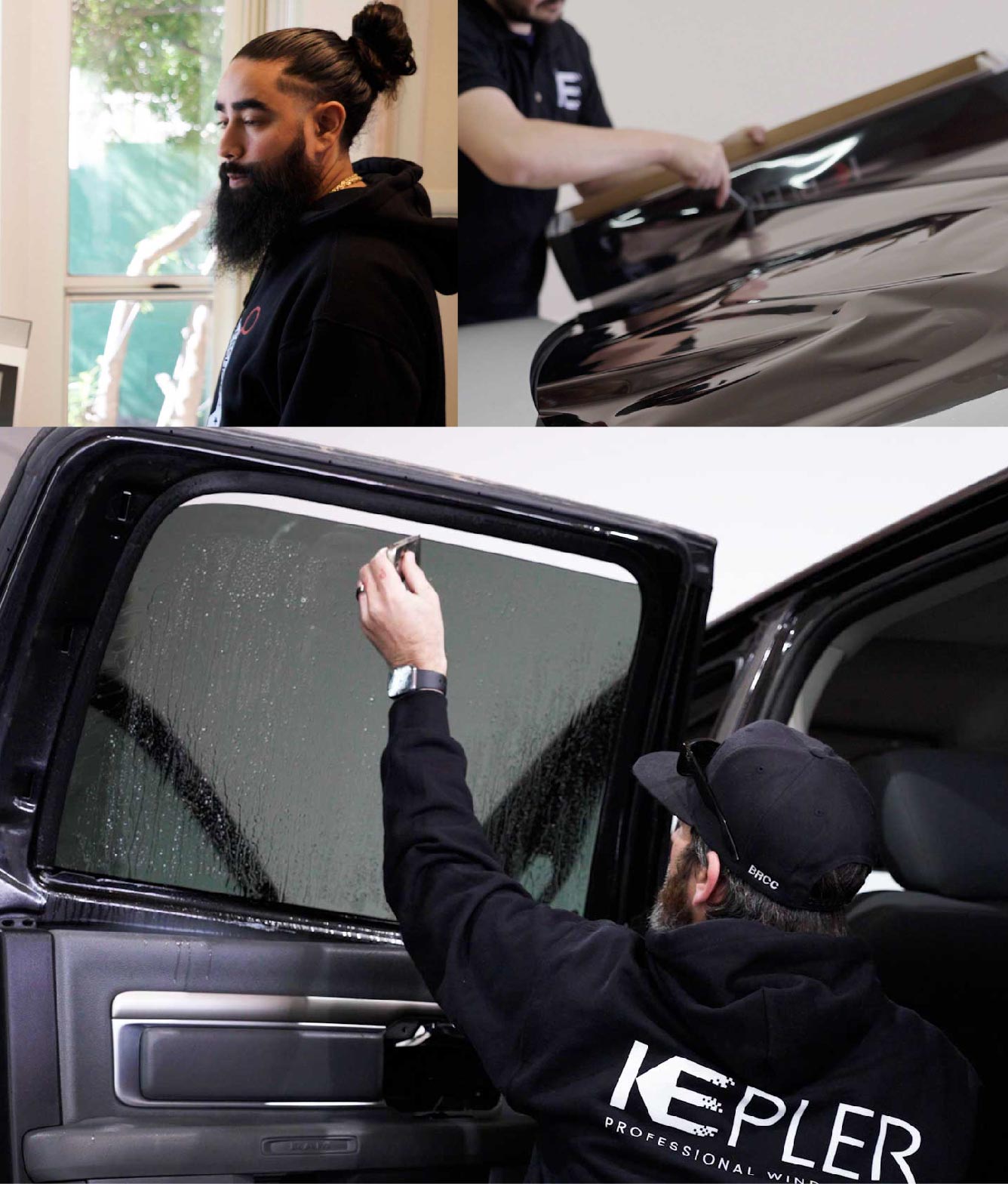 Kepler Window Tinting Specialists at Work in North Haven, Connecticut