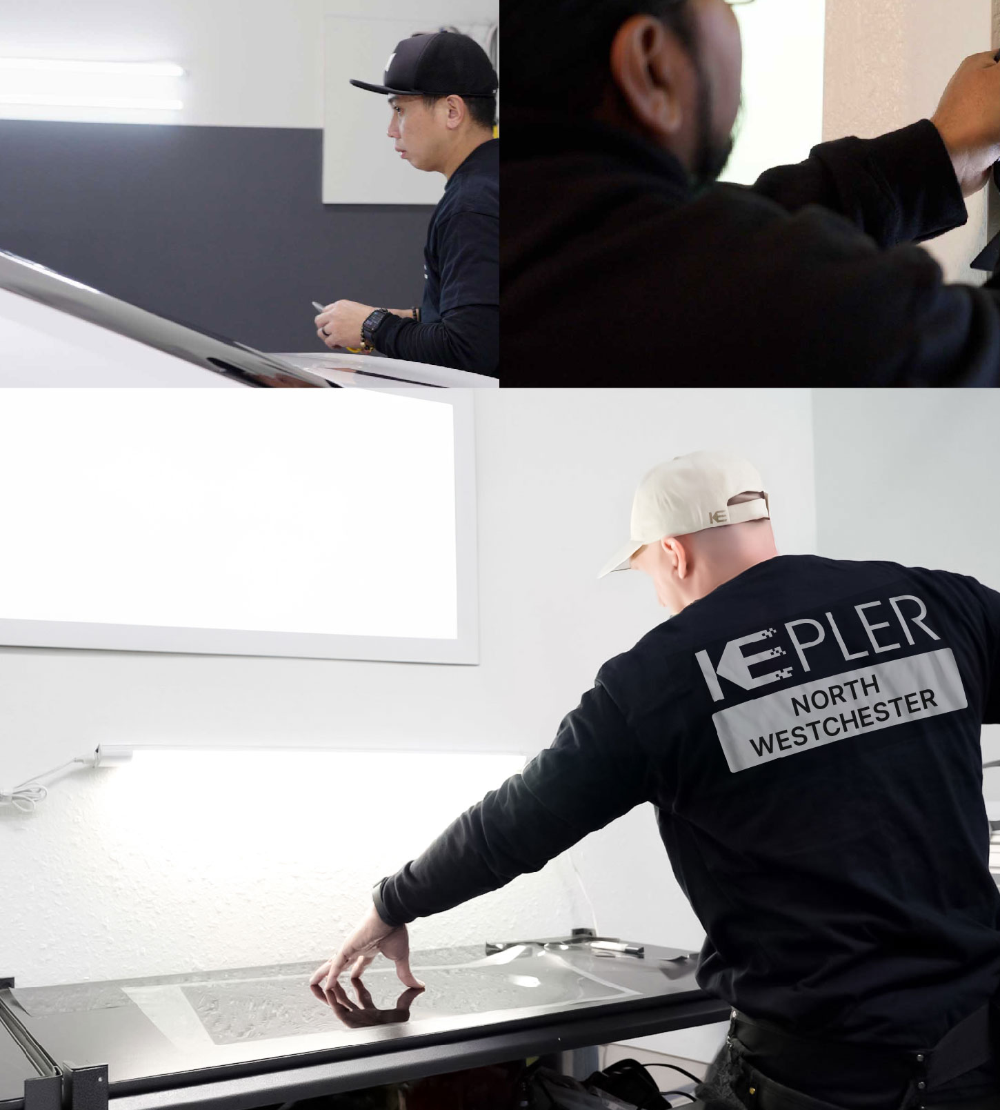 Window Tinting Specialist Cutting Film in North Westchester, Connecticut