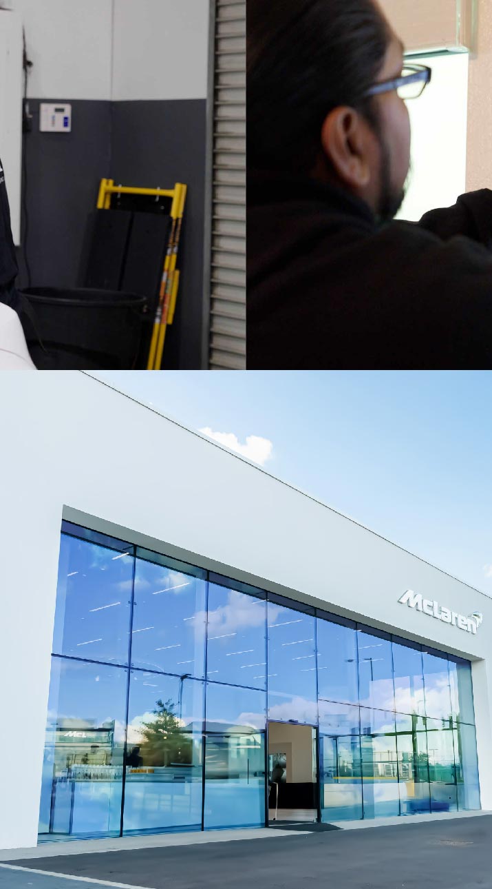 Kepler Automotive Shop Front Tinted with Window Film in North Westchester, Connecticut