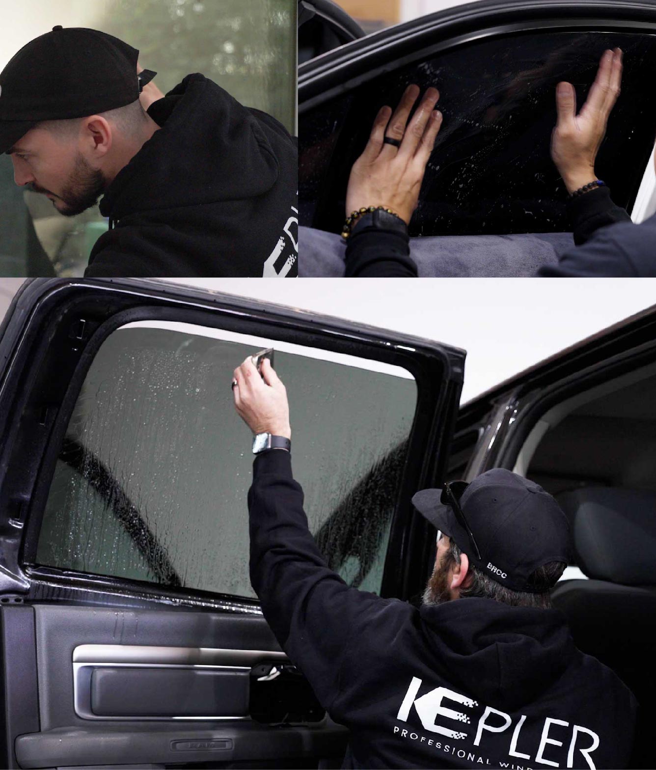 Kepler Window Tinting Specialists at Work in Southbury, Connecticut
