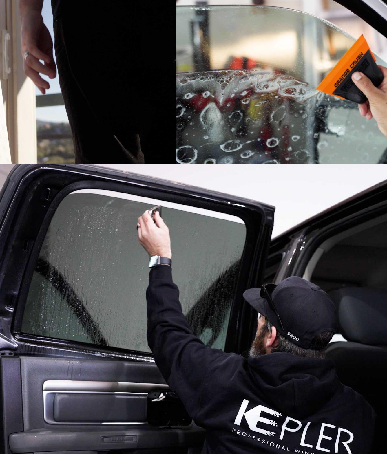 Kepler Window Tinting Specialists at Work in West Haven, Connecticut