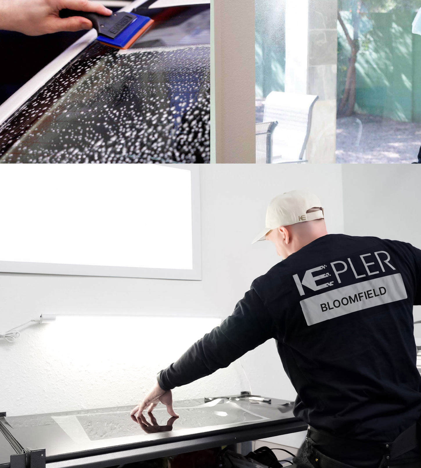 Window Tinting Specialist Cutting Film in Bloomfield, New Jersey