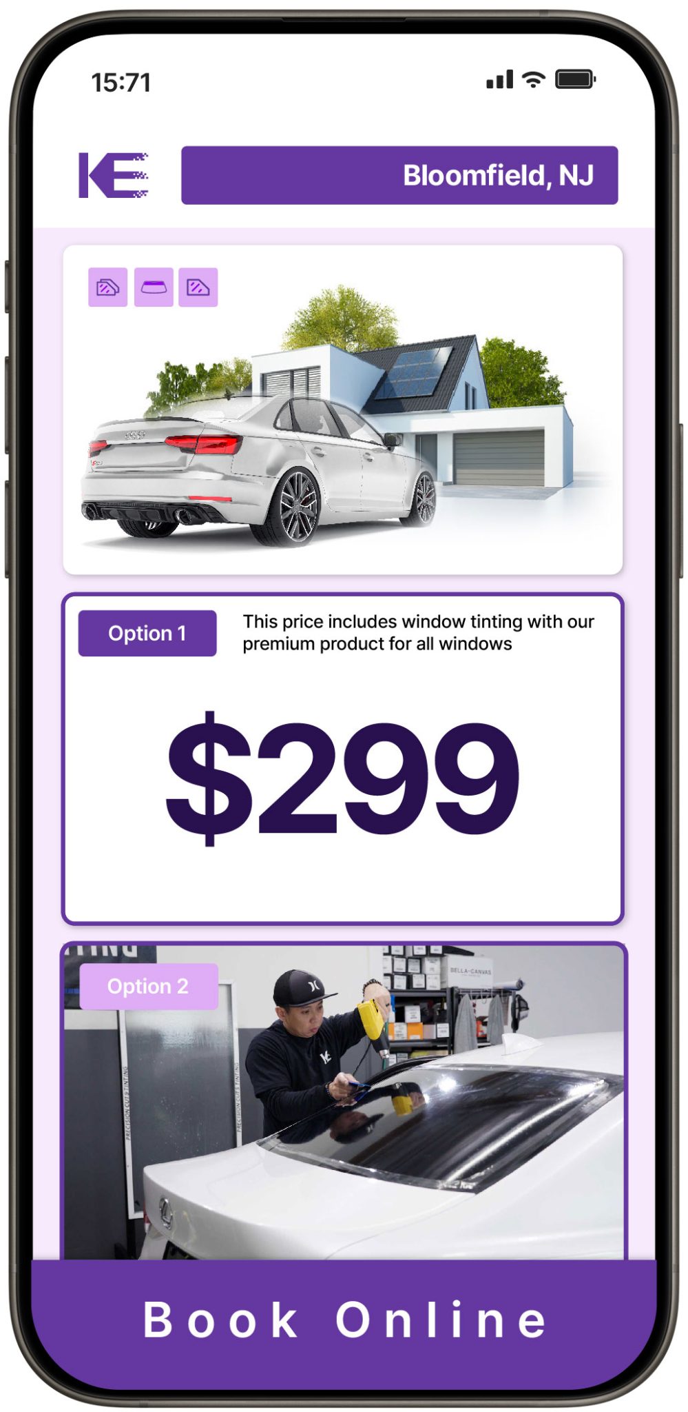 View Competitive Window Tinting Prices in Bloomfield, New Jersey