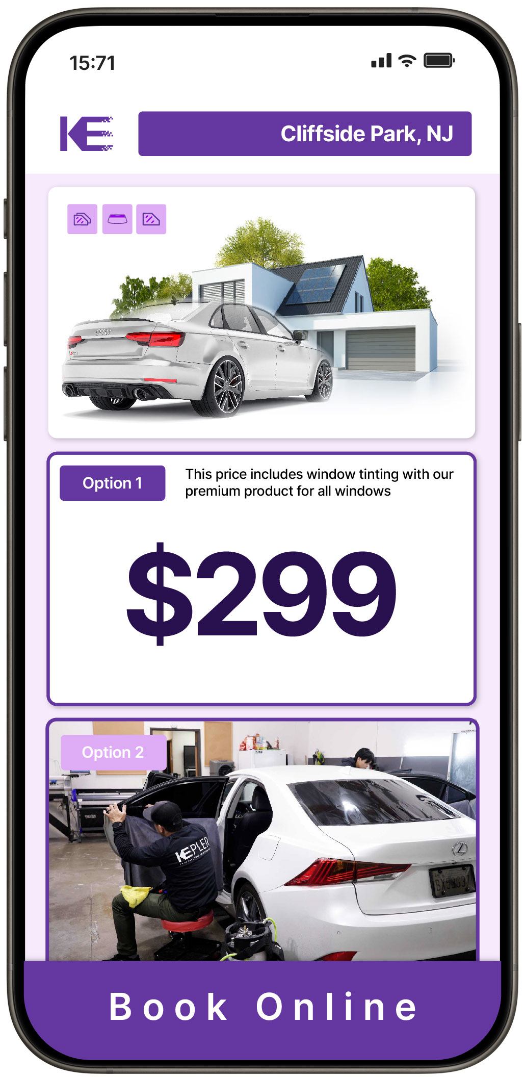 View Competitive Tesla Window Tinting Costs in North Arlington, New Jersey