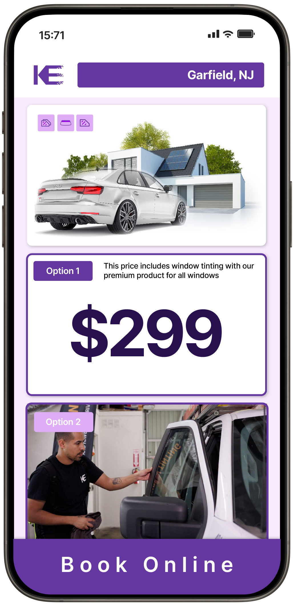 View Competitive Tesla Window Tinting Rates in Orange, New Jersey