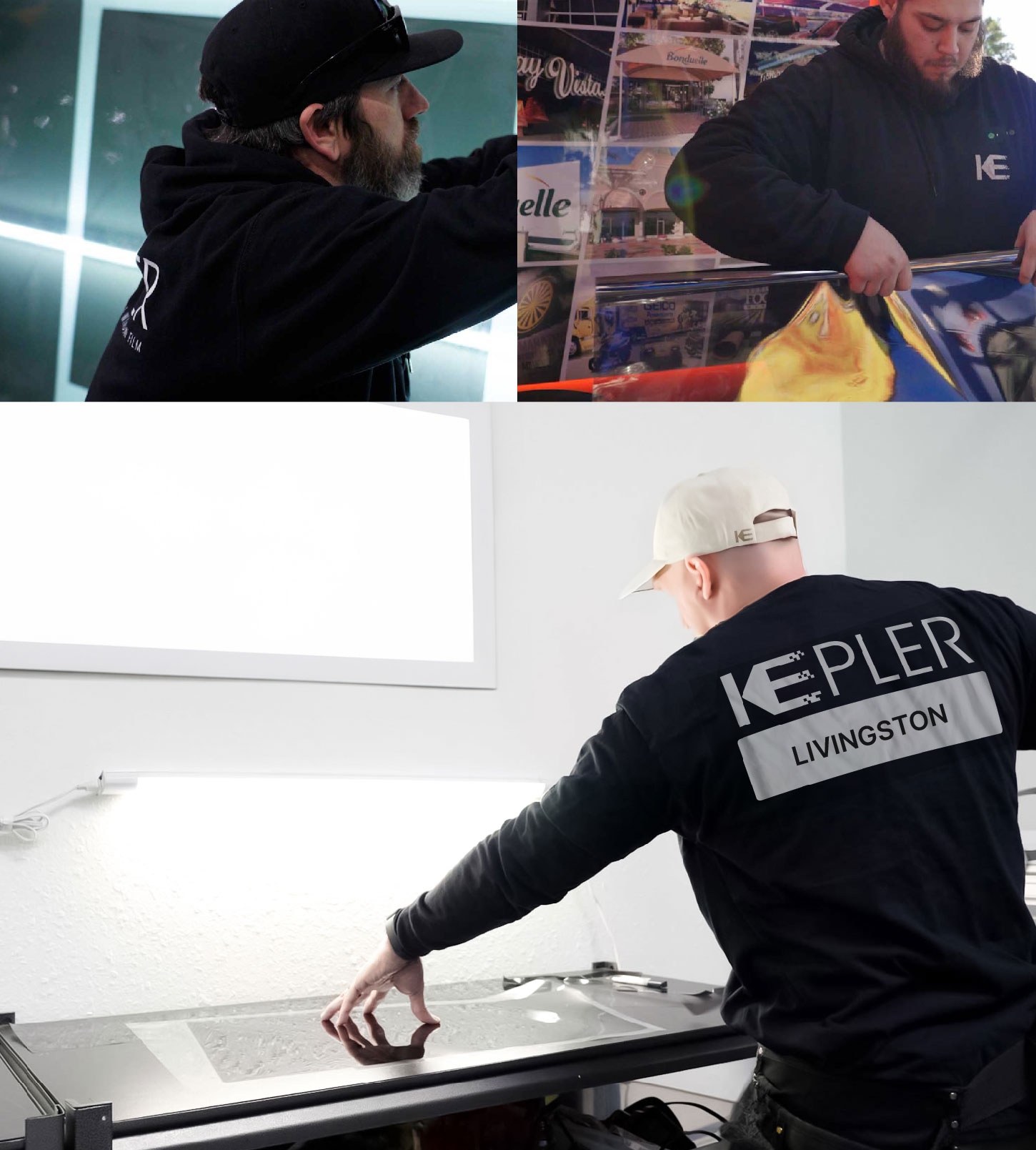 Window Tinting Specialist Cutting Film in Livingston, New Jersey