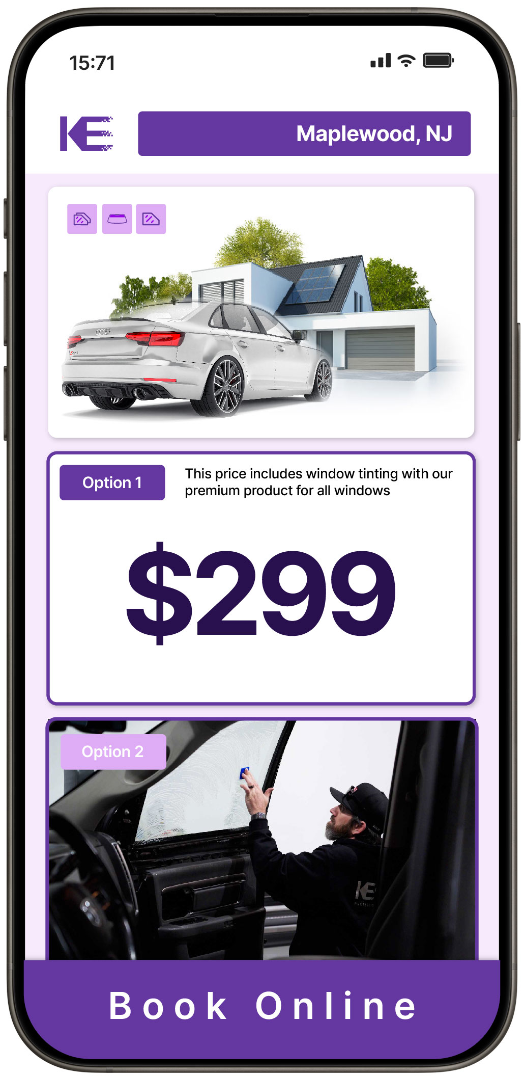 View Competitive Tesla Window Tinting Costs in Westfield, New Jersey