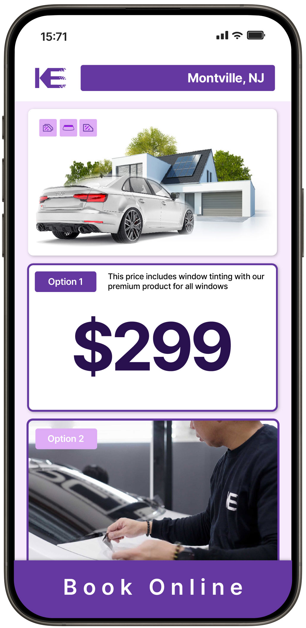 View Competitive Tesla Window Tinting Rates in Irvington, New Jersey