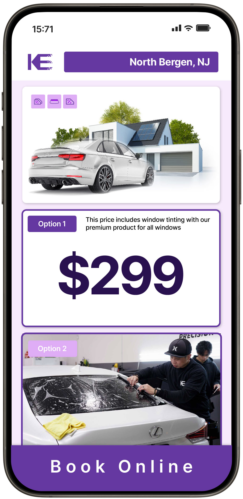 View Affordable Tesla Window Tinting Rates in Roselle, New Jersey