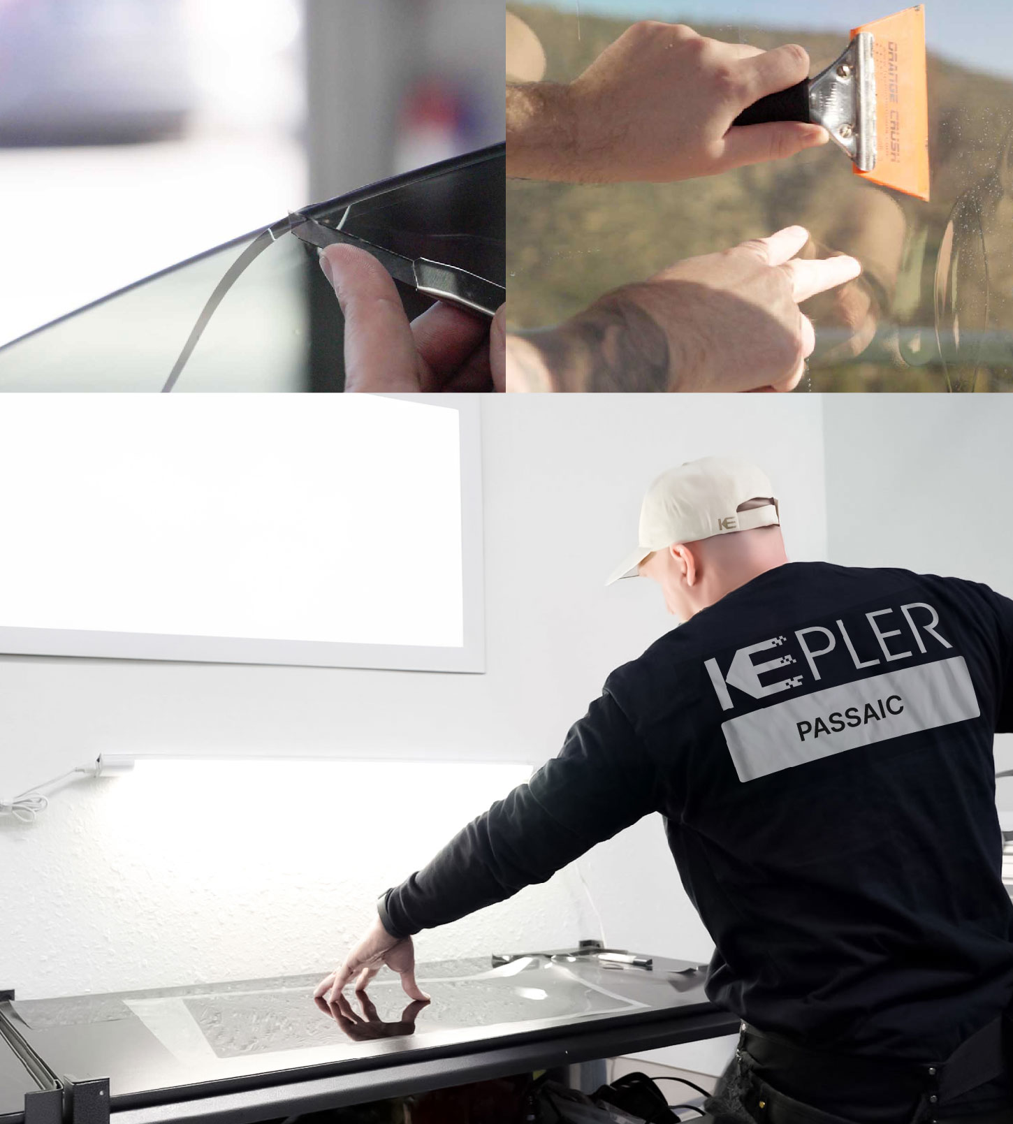 Window Tinting Specialist Cutting Film in Passaic, New Jersey