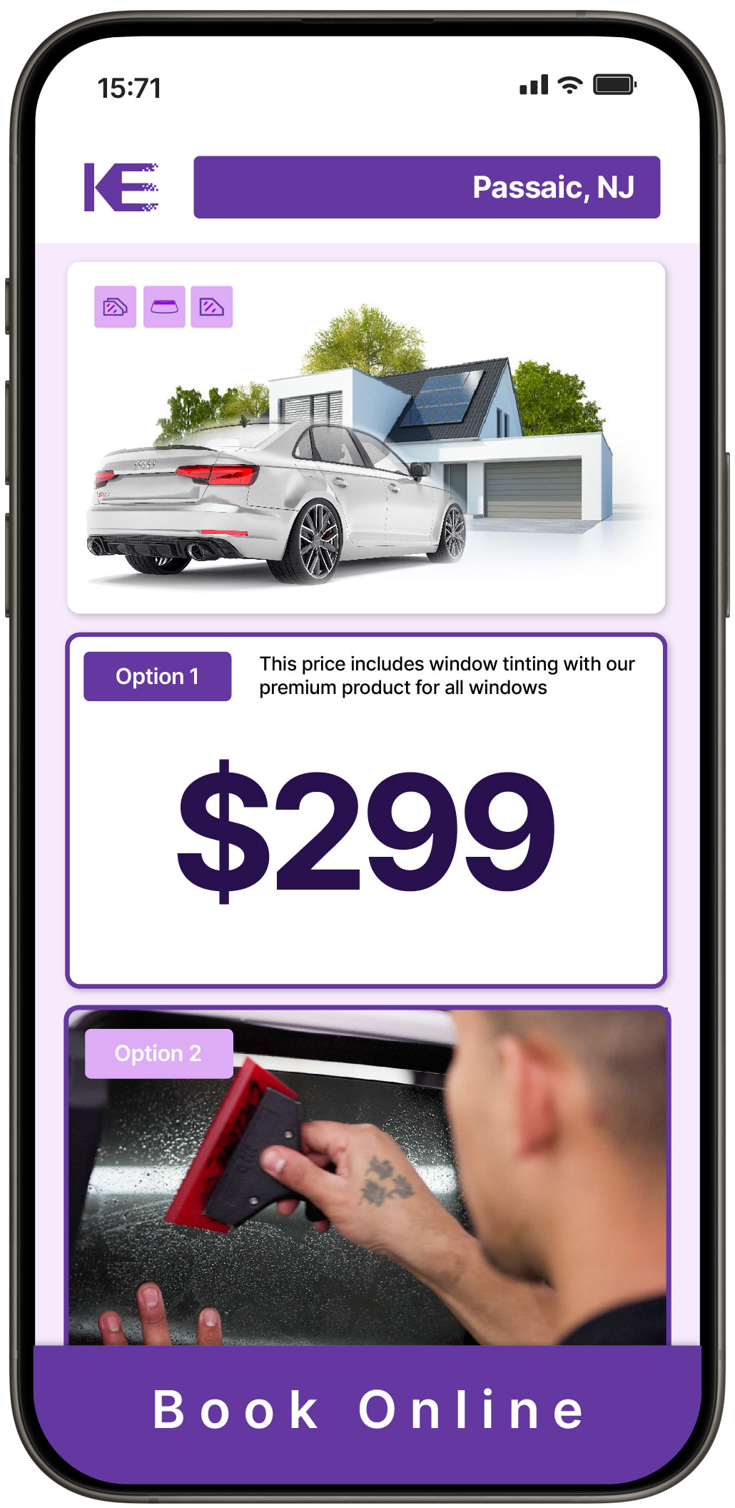 View Competitive Tesla Window Tinting Costs in Wayne, New Jersey