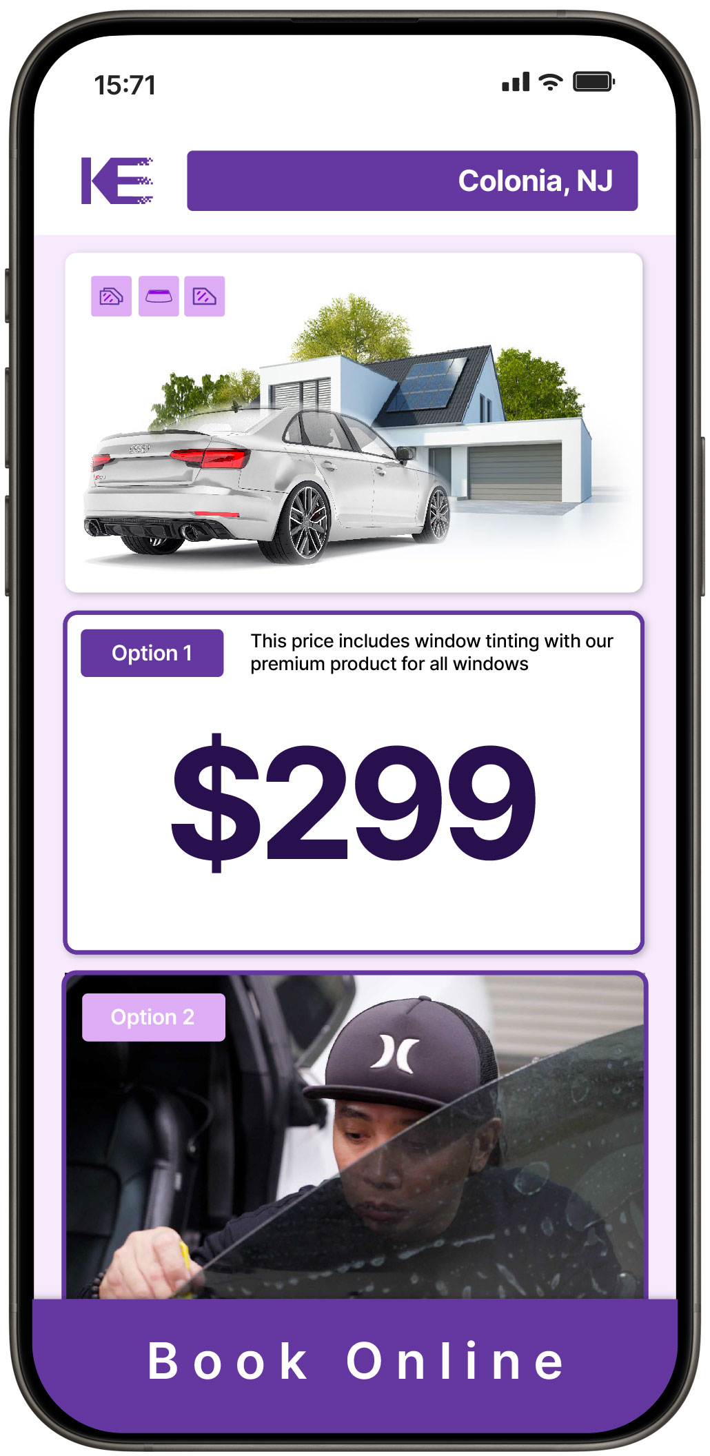 View Competitive Tesla Window Tinting Rates in Palisades Park, New Jersey