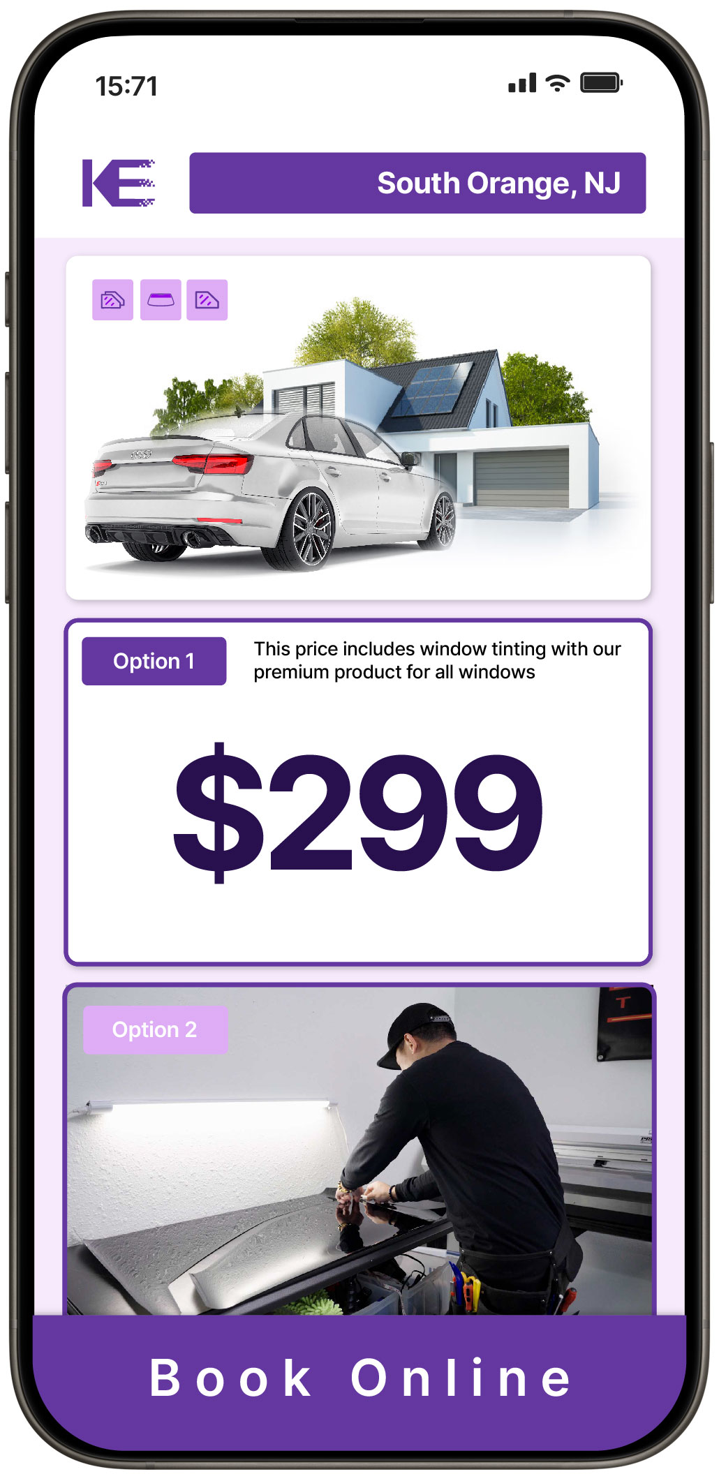 View Affordable Tesla Window Tinting Rates in Dover, New Jersey