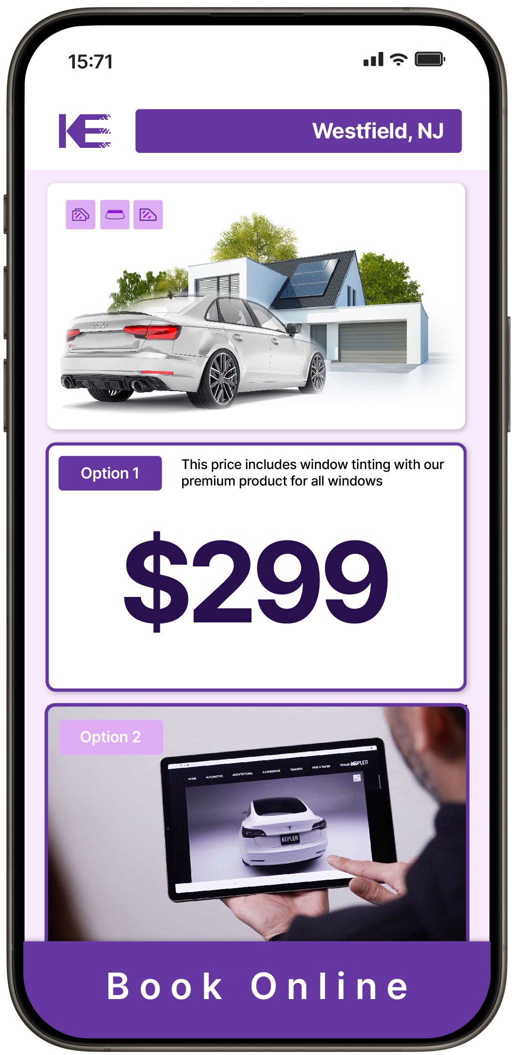 View Affordable Tesla Window Tinting Rates in Madison, New Jersey