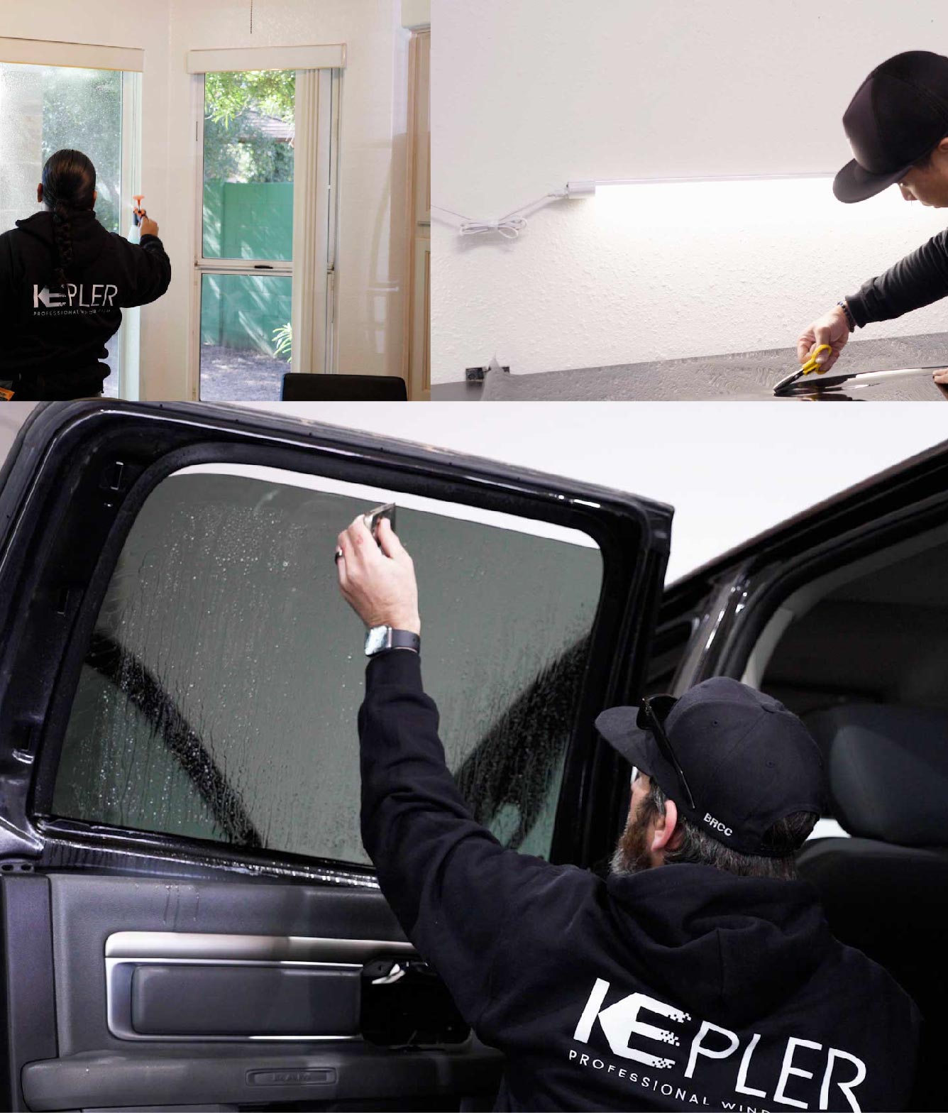 Kepler Window Tinting Specialists at Work in West New York, New Jersey