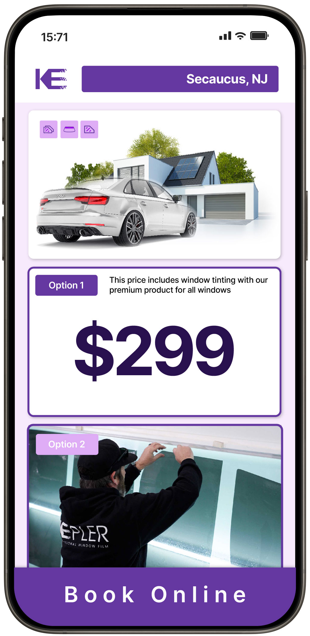 View Affordable Tesla Window Tinting Rates in Cherry Hill, New Jersey