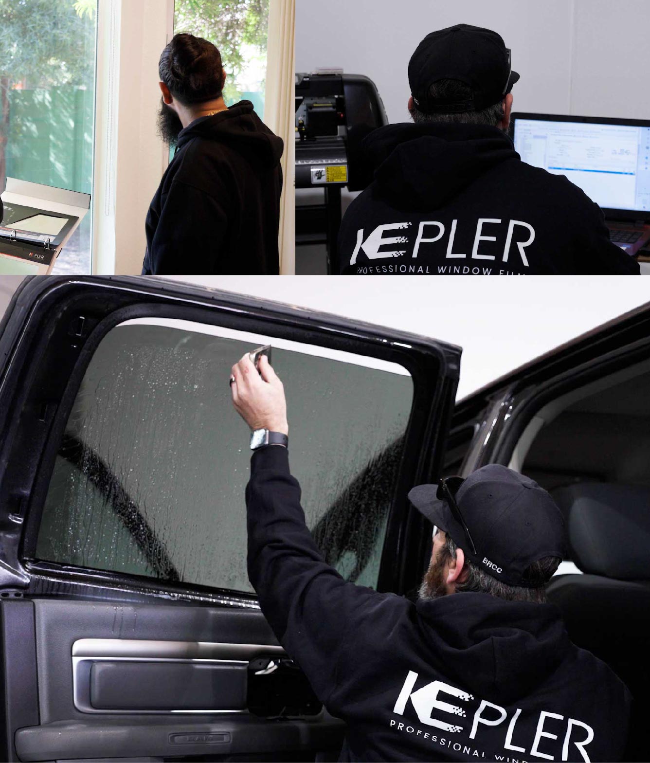 Kepler Window Tinting Specialists at Work in Hillside, New Jersey
