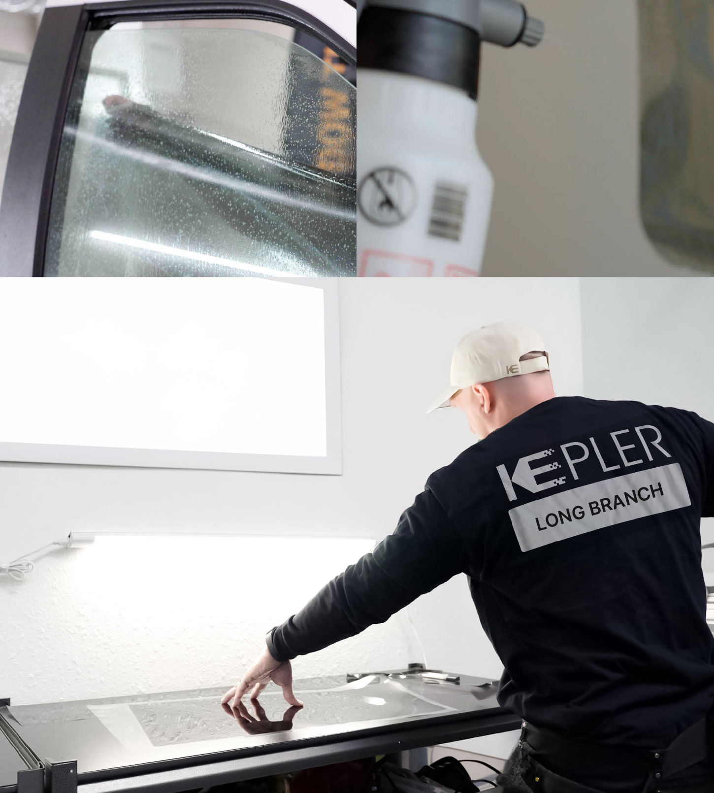 Window Tinting Specialist Cutting Film in Long Branch, New Jersey