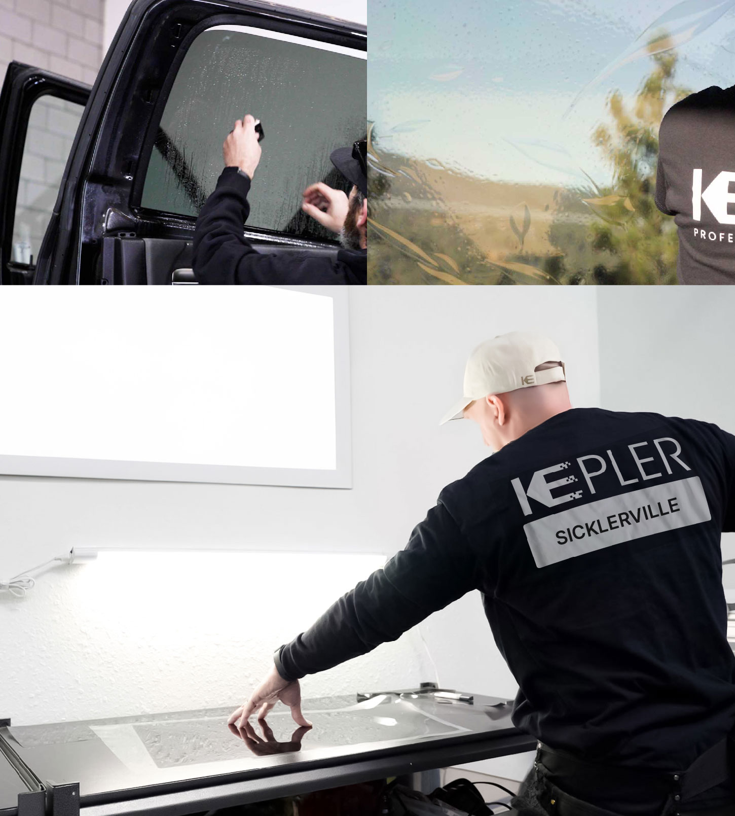 Window Tinting Specialist Cutting Film in Sicklerville, New Jersey