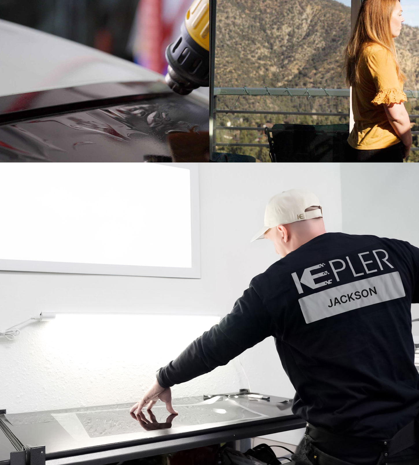 Window Tinting Specialist Cutting Film in Jackson, New Jersey