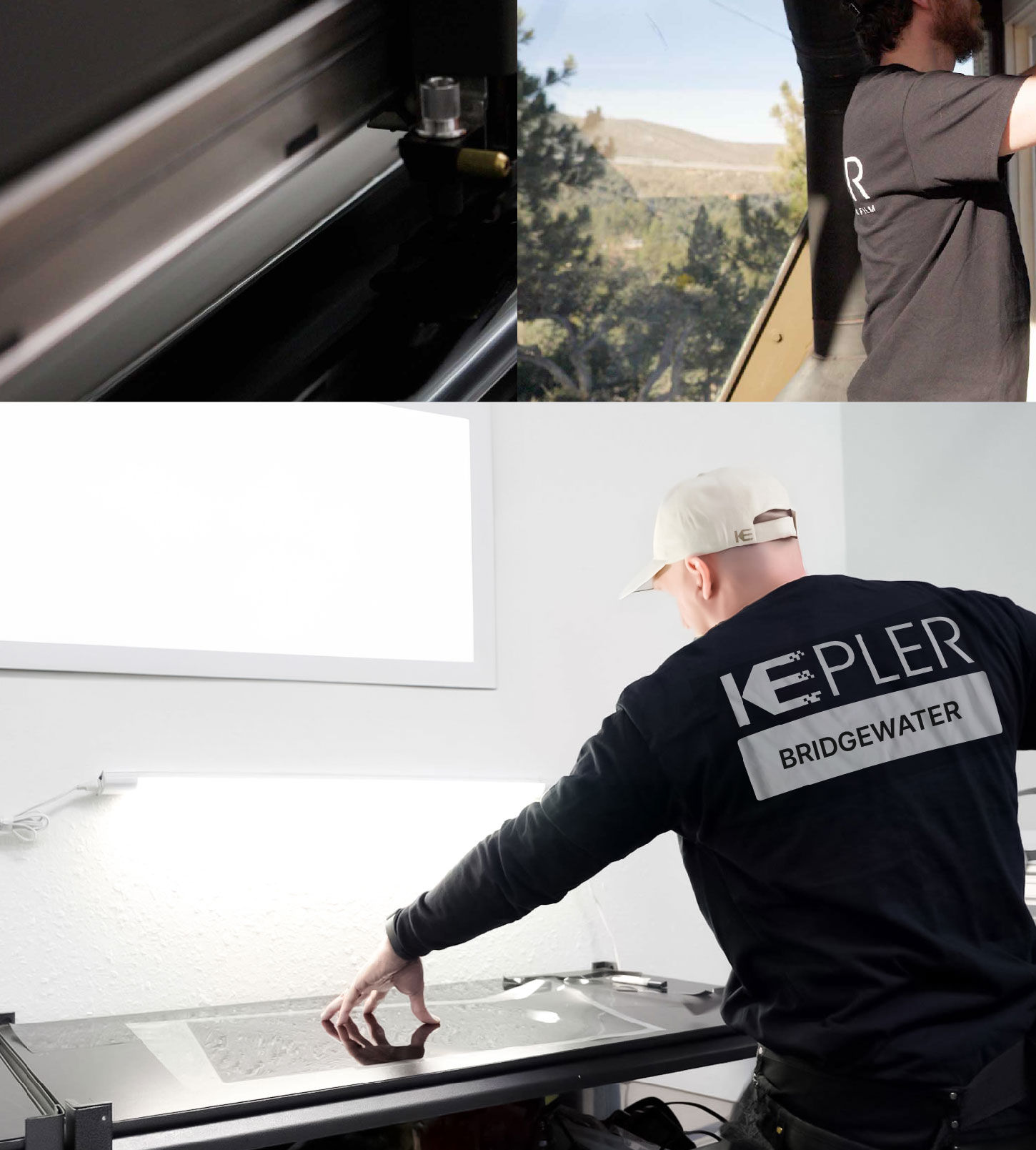 Window Tinting Specialist Cutting Film in Bridgewater, New Jersey