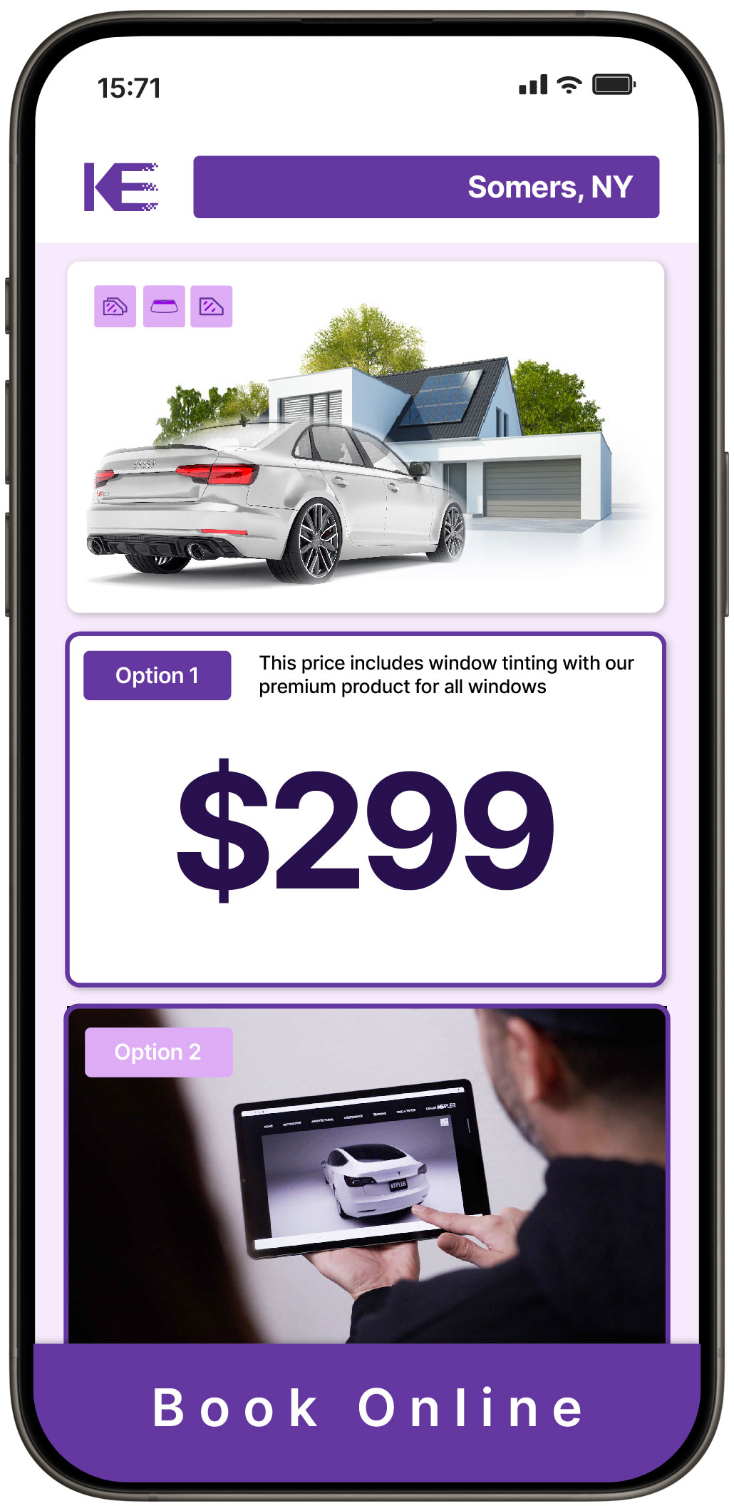 View Affordable Tesla Window Tinting Prices in East Meadow, New York