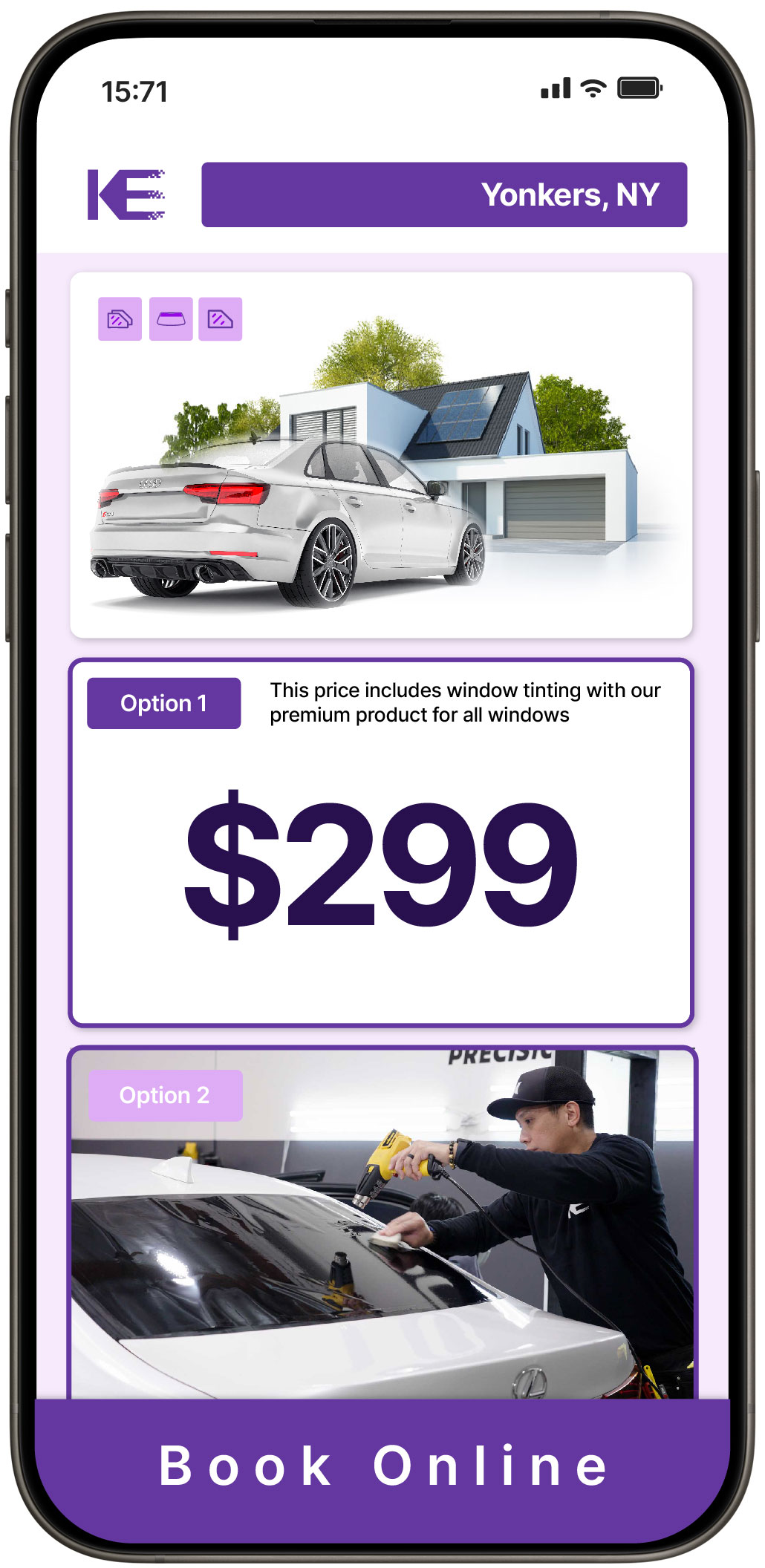 View Reasonable Tesla Window Tinting Costs in Merrick, New York