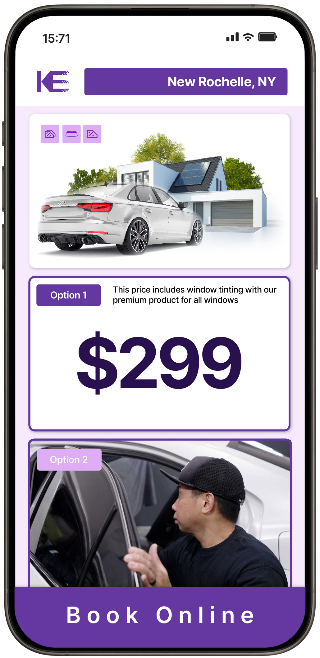 View Affordable Tesla Window Tinting Costs in North Babylon, New York