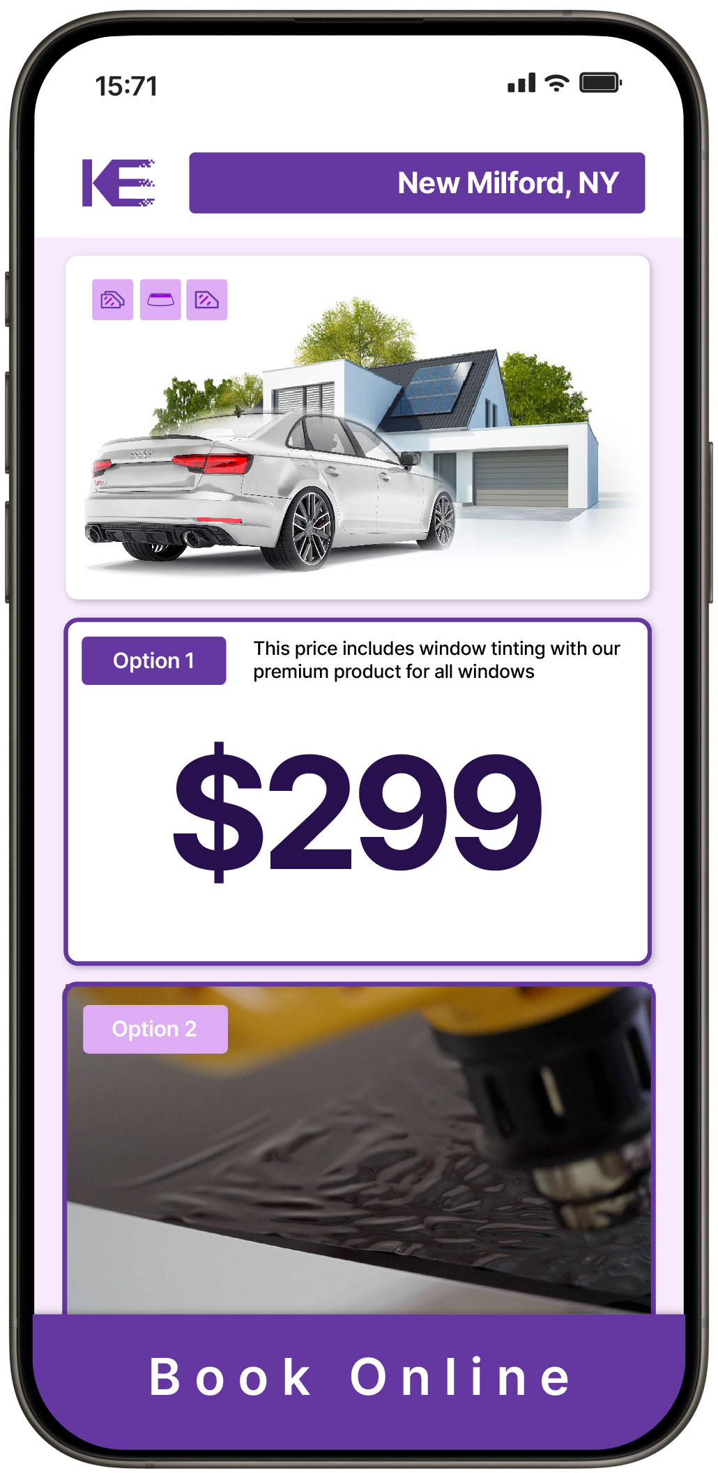 View Affordable Tesla Window Tinting Rates in Syosset, New York