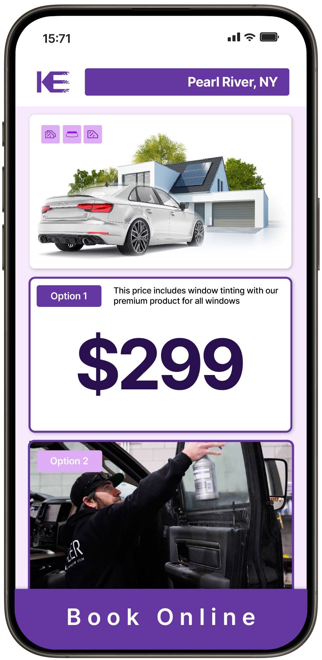 View Reasonable Tesla Window Tinting Prices in Seaford, New York