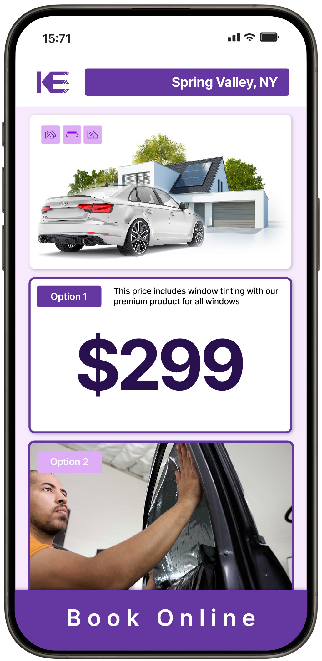 View Reasonable Tesla Window Tinting Costs in Selden, New York
