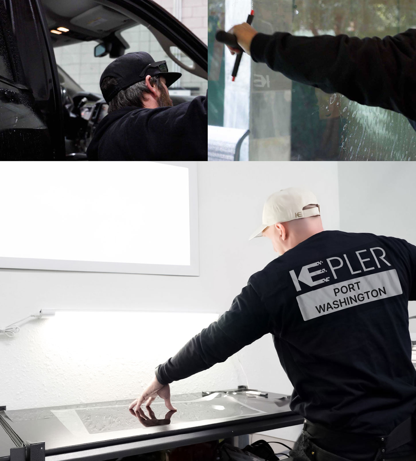 Window Tinting Specialist Cutting Film in Port Washington, New York