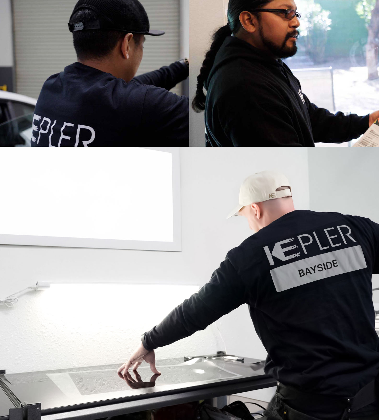 Window Tinting Specialist Cutting Film in Bayside, New York