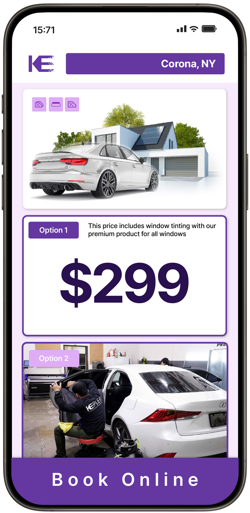 View Reasonable Tesla Window Tinting Rates in Hamburg, New York
