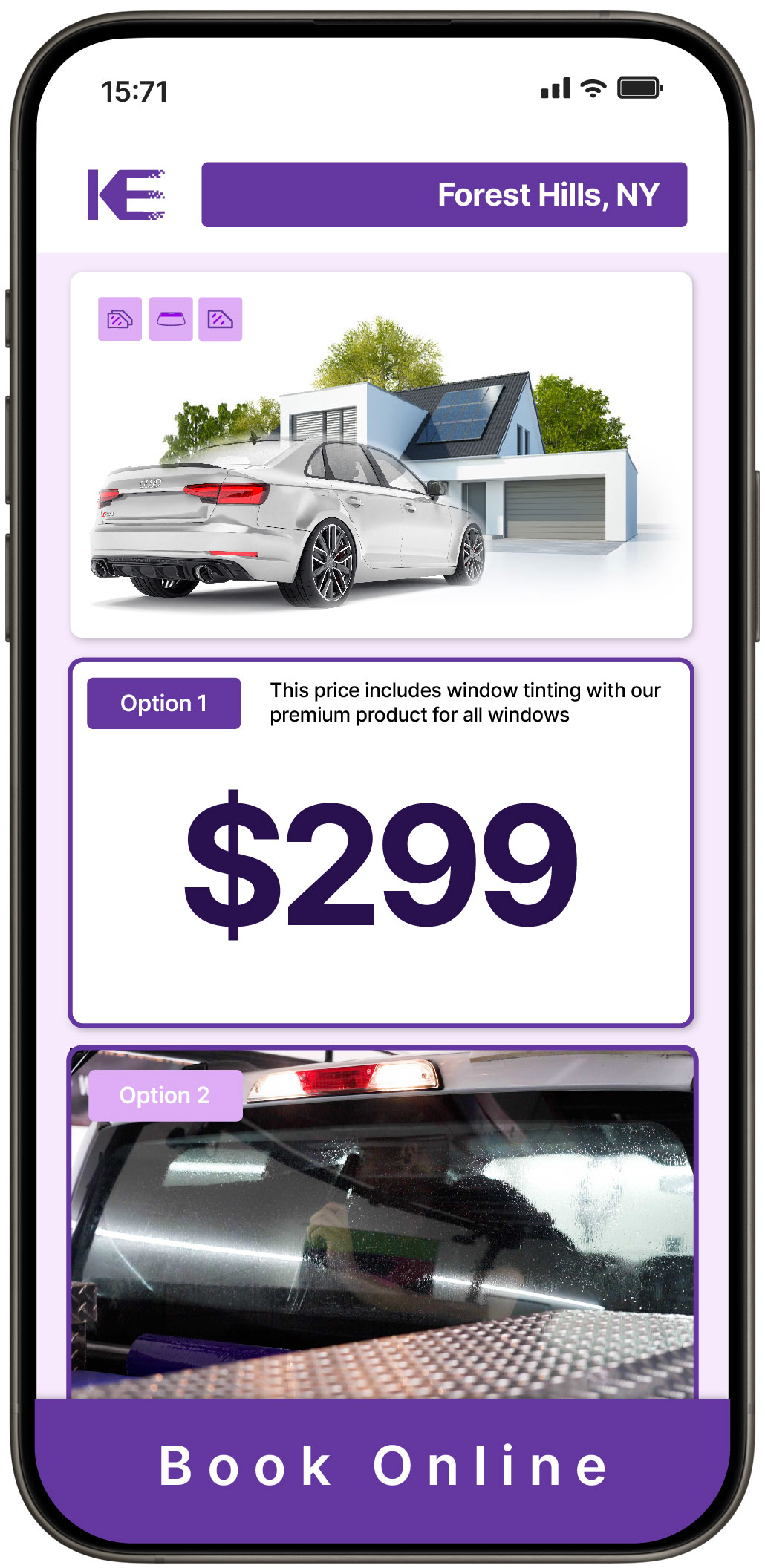 View Reasonable Tesla Window Tinting Prices in Elmira, New York