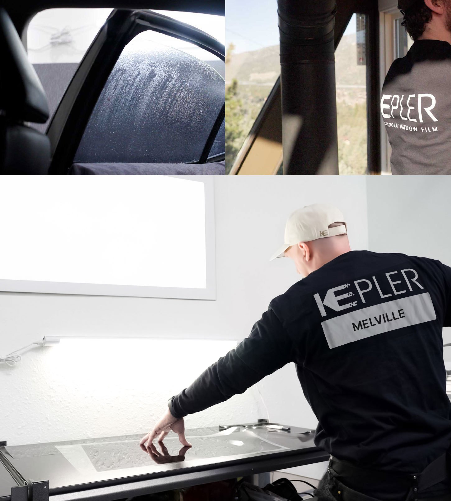 Window Tinting Specialist Cutting Film in Melville, New York