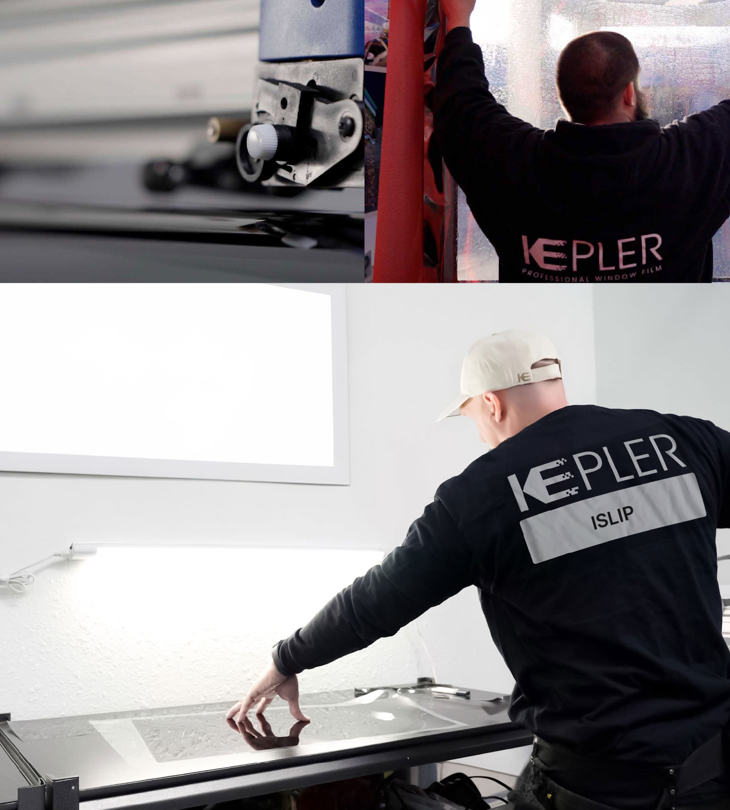 Window Tinting Specialist Cutting Film in Islip, New York